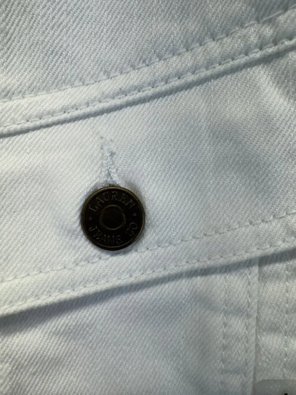 Lauren Jean Company Women's White Jacket Sz L - Picture 5 of 5
